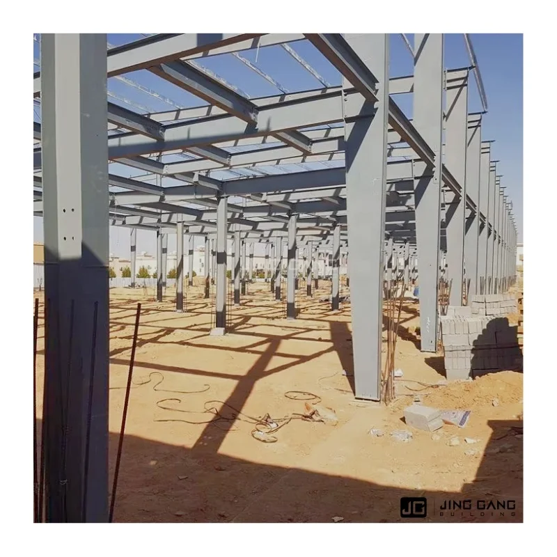 Prefab Steel Frame Structure Easy Assemble Section Buildings for Warehouse Workshop Hangar Garage