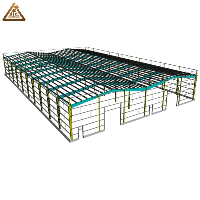 1000 Square Meter Industrial Steel Structure Warehouse with 50-Year Lifespan CAD/Tekla Design Cheap Customization