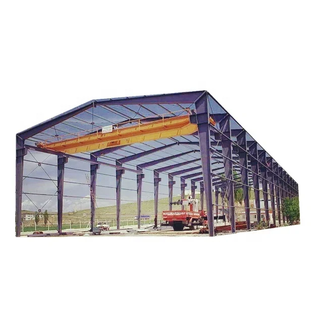 China Good Quality Industrial Design Steel Structure Shed Plant Workshop Pole Barn with Sandwich Panel and 5+ Year Warranty