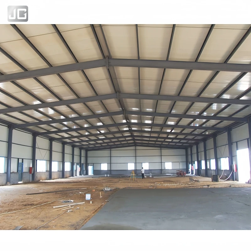 Heavy Duty Portal Frame Steel Structure Factory Building for Industrial Warehousing