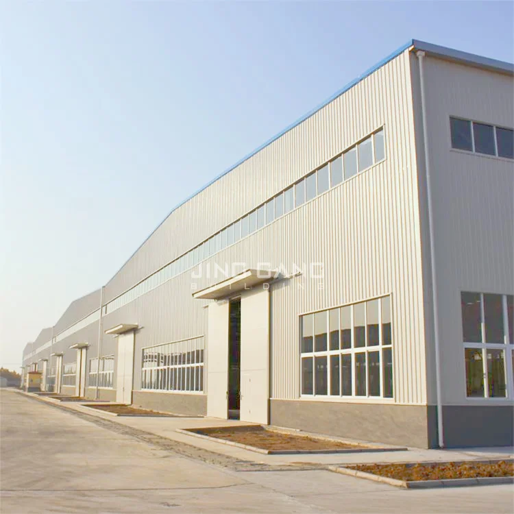 Commercial Heavy Prefab Steel Structure Warehouse Sheds for Refrigerators with Welding Cutting & Bending Services