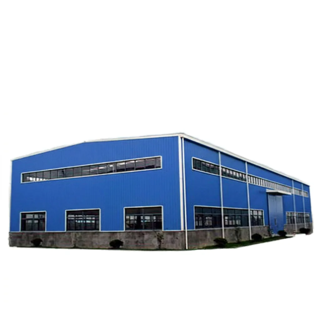 Qingdao Prefabricated Heavy Duty Workshop Customized Shed Hangar Modern Style Warehouse Steel Structure