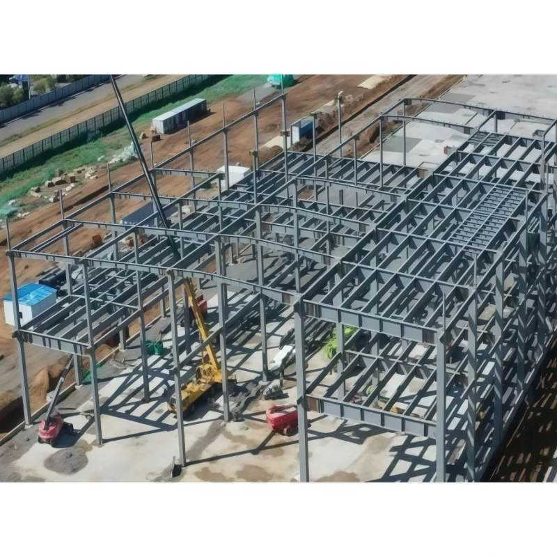 Design Pre-Engineered Industrial Steel Structure for Portable Warehouse and Workshop Construction with Sandwich Panel