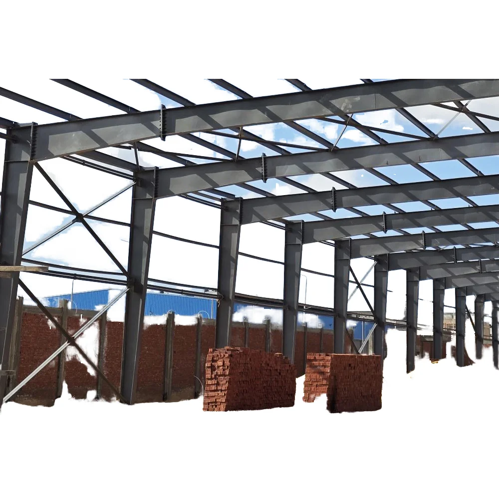 1000 square Meter Steel Structure Prefabricated Rock Wool Sandwich Panels Welding Cutting Warehouses Workshops
