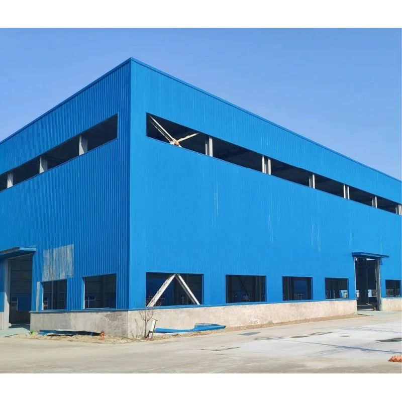 Prefabricated Sandwich Panel Beam Fabrication Structural Steel Structure Industrial Workshop Warehouse Building