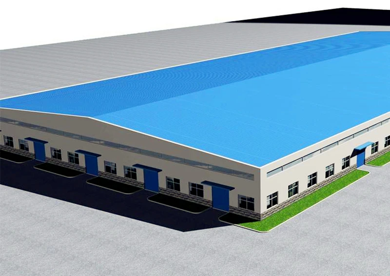 Read Made Prefabricated Warehouse Garages Frames Roof Beams Industrial Building Steel Structure Storage Sheds