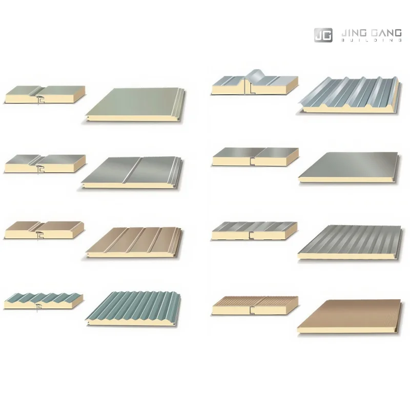 Modern Eco-Friendly Insulated Internal External Wall Steel Structural EPS PU Rock Wool PIR Foam Sandwich Panel for Roof