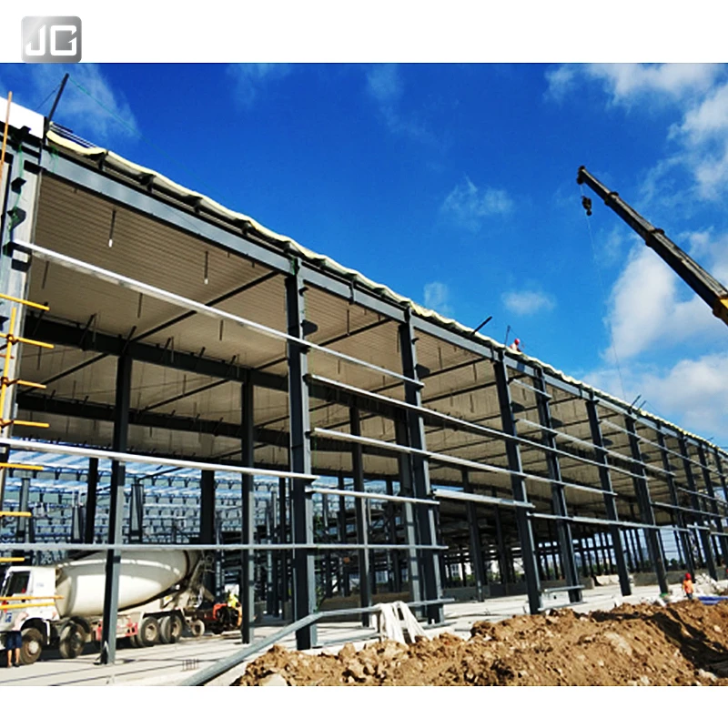 Heavy Duty Industrial Self Storage Units Prefab Building Steel Structures