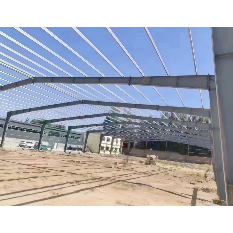 Pre-Engineered High Quality Industrial Metal Building Steel Warehouse with Large Span Warranty Comprehensive After-Sale Services