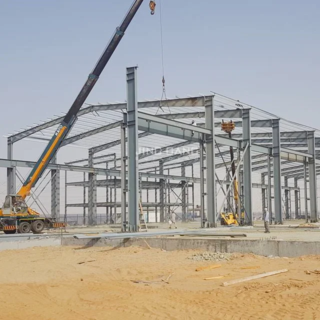 Fast Installation Prefab Design Office Buildings/ Hotel Buildings Car Showroom Steel Structure