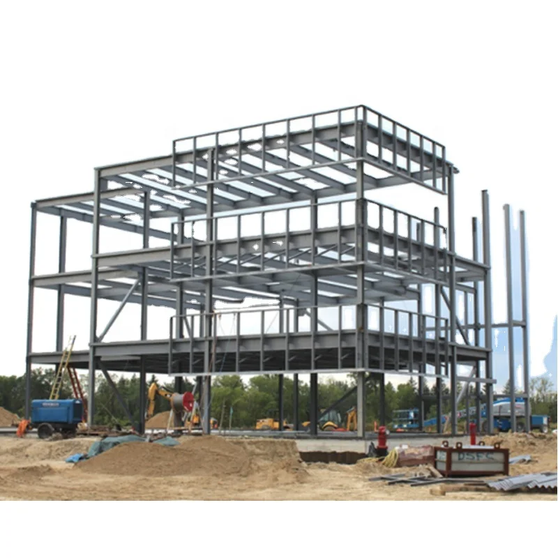 Prefabricated Heavy Galvanized Steel Workshop Hangar Shed Building Warehouse with Welding Cutting Bending Services
