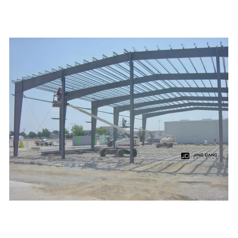 Prefabricated Heavy Duty Car Parking Steel Structure for Warehouse & Steel Workshop Welding Cutting Services 50-Year Lifespan