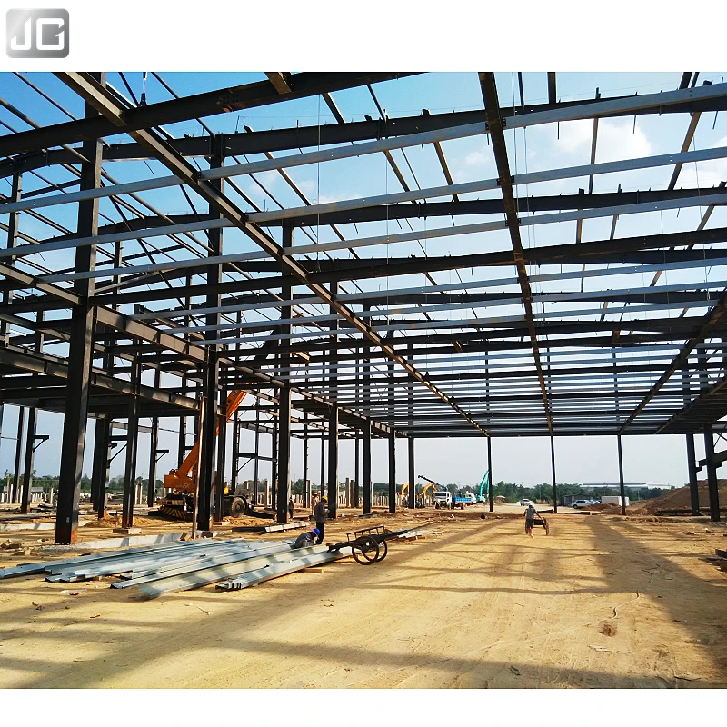 Heavy Structural Warehouse Prefabricated Prefab Garages Construction Profile Building Steel Structure Storage