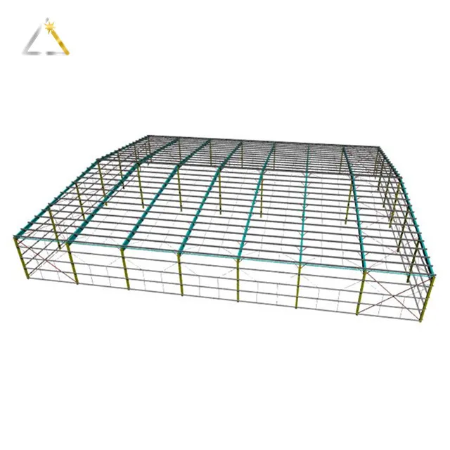 Hot Sale Warehouse Prefab Workshop House Metallic Roof Structure High Rise Building Steel Structural