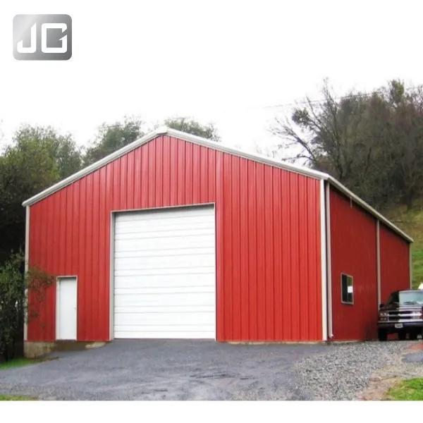 QDJGBUILD Shandong Steel Structure Prefabricated Warehouse Rock Wool Sandwich Panels Welding Cutting Warehouses/Workshops