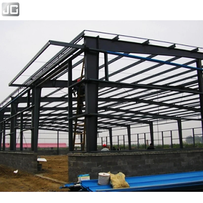 Pre Fabricated Metal Frame Building Hangar Warehouse Prefab Steel Structure