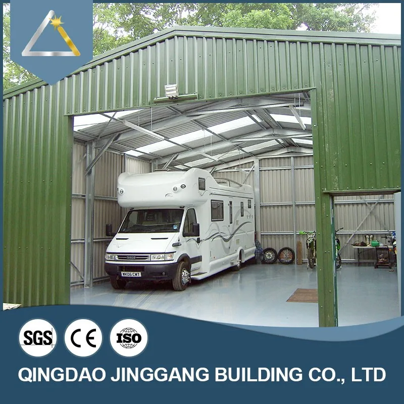 China Steel Material Sandwich Panel Cheap Prefab Structure Workshop Supermarket Warehouse Garage