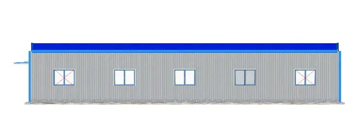 27.5Mx10.5Mx5.0M Prefab Steel Structure Building Warehouse Workshop