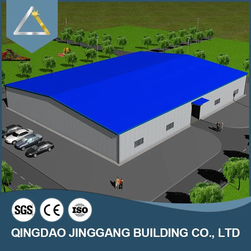 Low Cost Economical New Design Light Steel Prefabricated Barns for Steel Workshop with Welding & Cutting Services