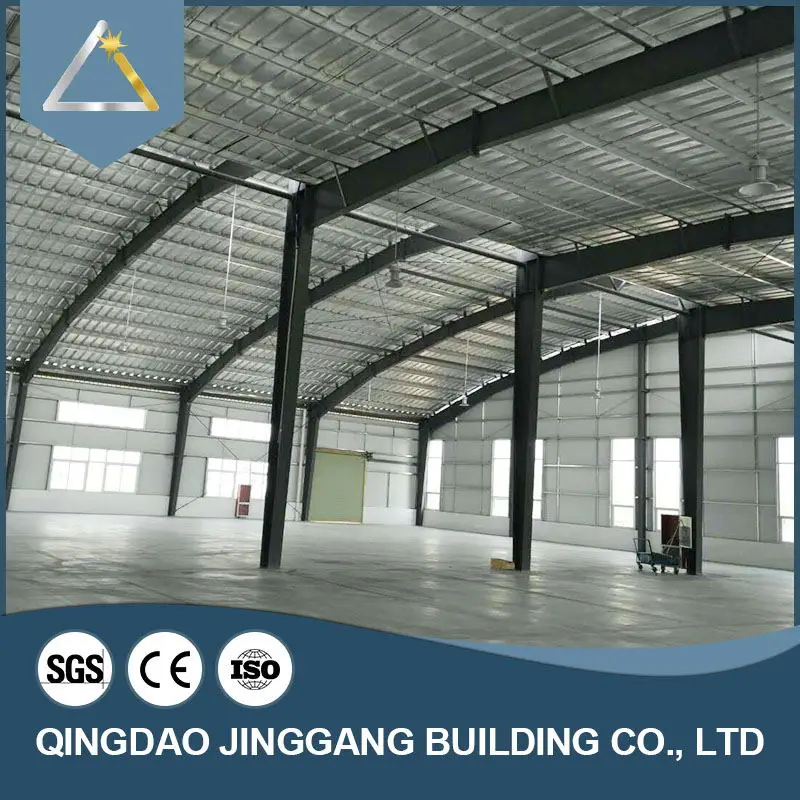 China Steel Material Sandwich Panel Cheap Prefab Structure Workshop Supermarket Warehouse Garage