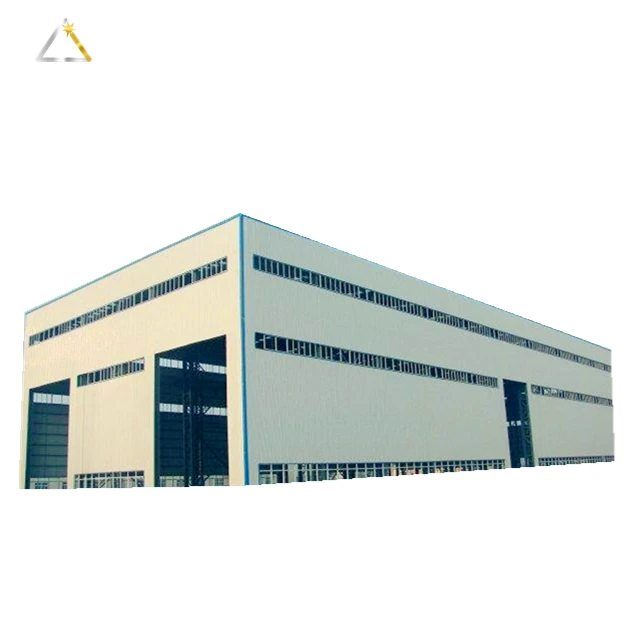 Prefab Customized Steel Structure Economical Quonset Hut Prefabricated Steel Structure Warehouse Q345 Q235 Jinggang Shutter Door
