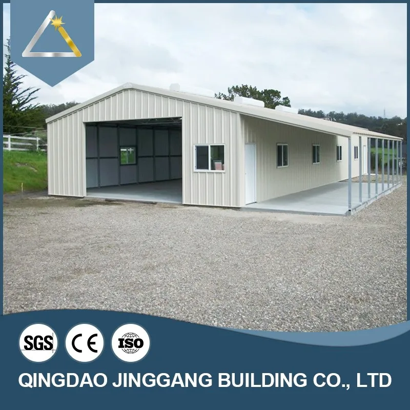 China Good Quality Industrial Design Steel Structure Shed Plant Workshop Pole Barn with Sandwich Panel and 5+ Year Warranty