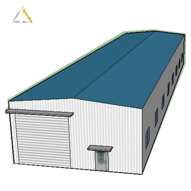 Modern Design Low Cost Steel Structure Plant Metal Industrial Storage Factory Warehouse Workshop Hangar Shed with Sandwich Panel