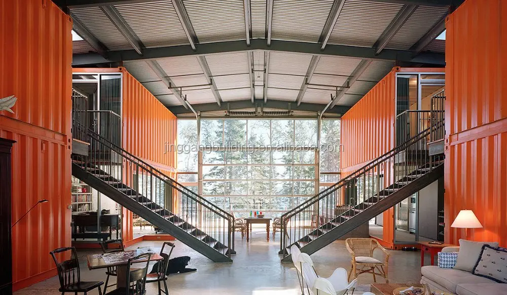 Steel Flat-packed 20feet Shipping Container House Frame