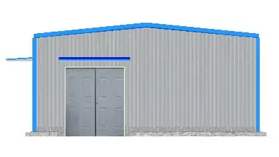 27.5Mx10.5Mx5.0M Prefab Steel Structure Building Warehouse Workshop