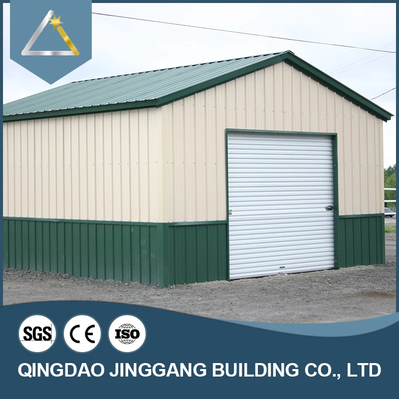 China Steel Material Sandwich Panel Cheap Prefab Structure Workshop Supermarket Warehouse Garage