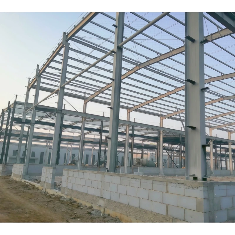 Factory Construction Fabrication Exporter Customized Modern Style Prefab Outdoor High Rise Galvanized Steel Structure Warehouse