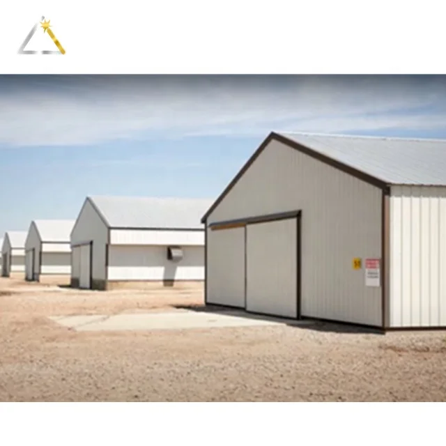 Structure Farming Prefab Steel Toolshed Commercial Chicken House Poultry Farm Fast Installed Shed