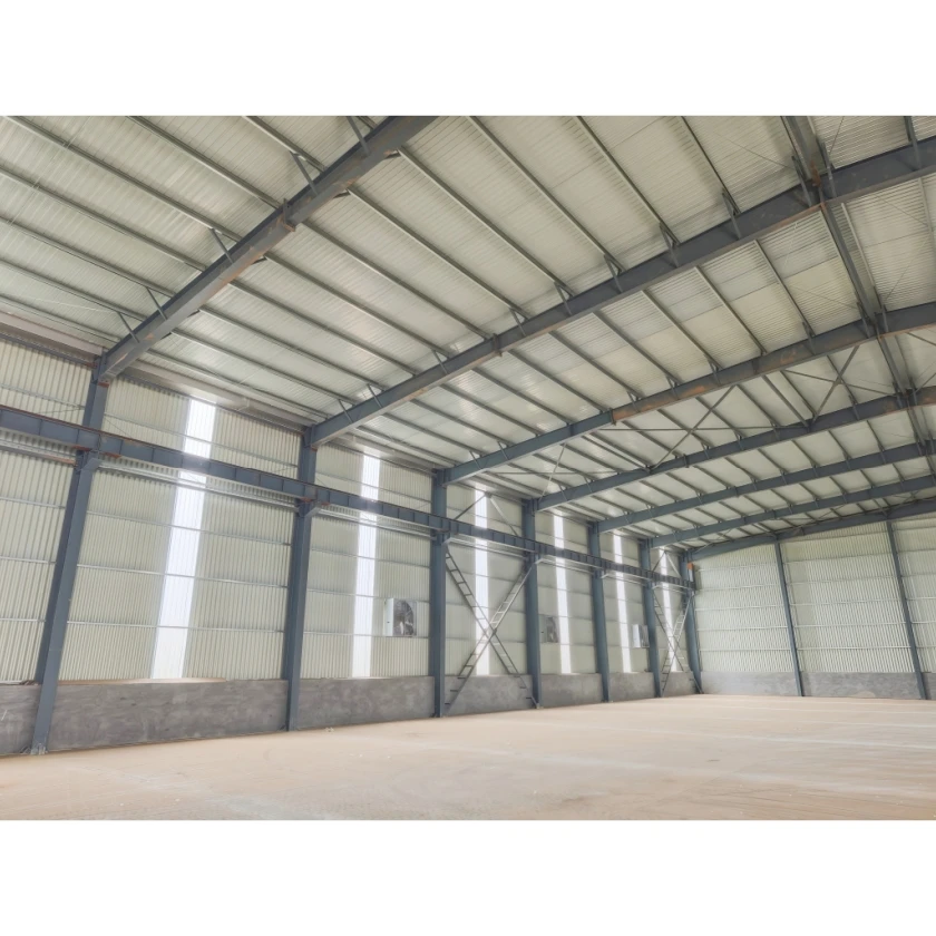 Prefabricated Steel Frame Galvanized Industrial Plant Shed Structure Warehouse Workshop with Sandwich Panel