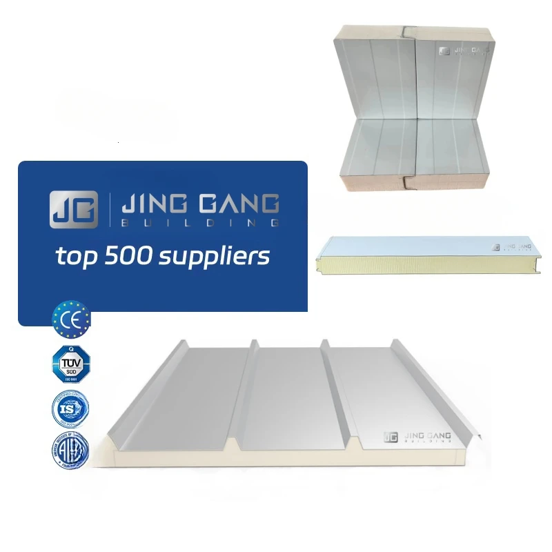 High Quality GMP Certified ESP PU EPS Rock Wool Foam Fireproof Outdoor Wall Roof Sandwich Panel Eco-Friendly Construction