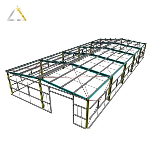 Hot Sale Warehouse Prefab Workshop House Metallic Roof Structure High Rise Building Steel Structural