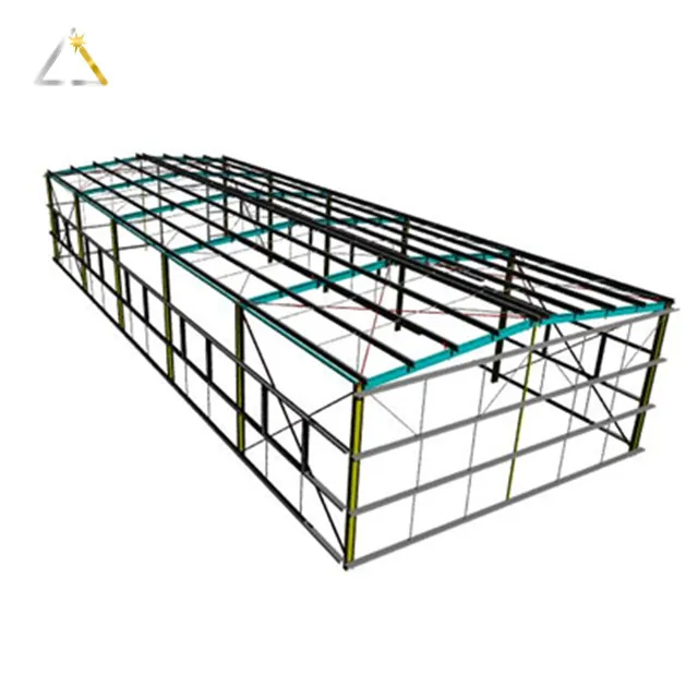 Heavy Warehouse Metal Workshop House Prefabricated Space Frame Architecture Structure Building New Design Steel