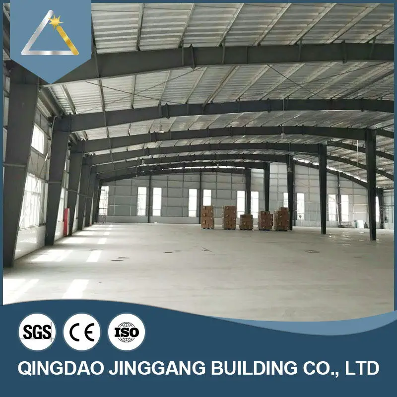 Rapid Prefab Small Warehouse Prefabricated Workshops Space Structure Metal Building Steel Frame Roof