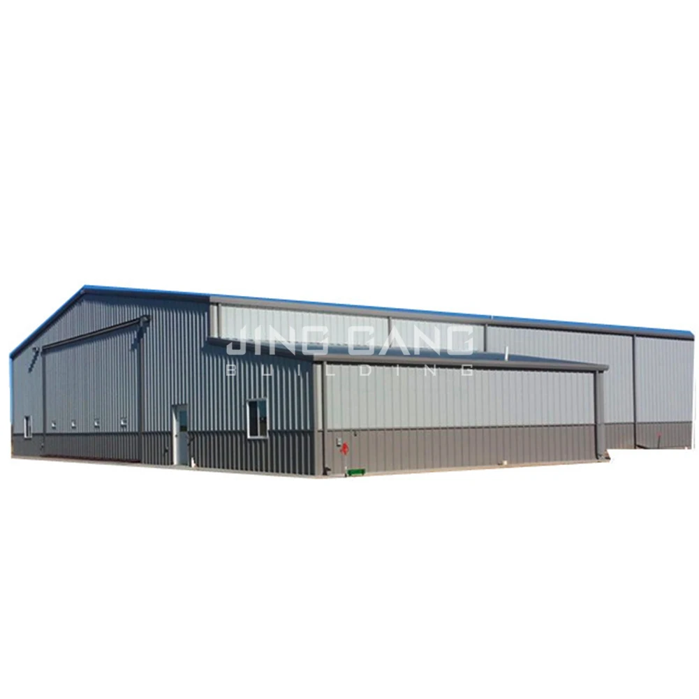 JG Ready Made Warehouse Steel Structure Farmhouse Workshop Prefabricated Storage Building Hot Dipped Galvanized Anti-corrosion
