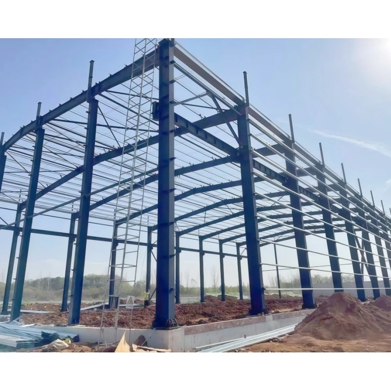 Long Life Span Sandwich Panel Metal Sheet Factory Hangar Prefab Workshop Steel Structure Warehouse Frame Construction Portable