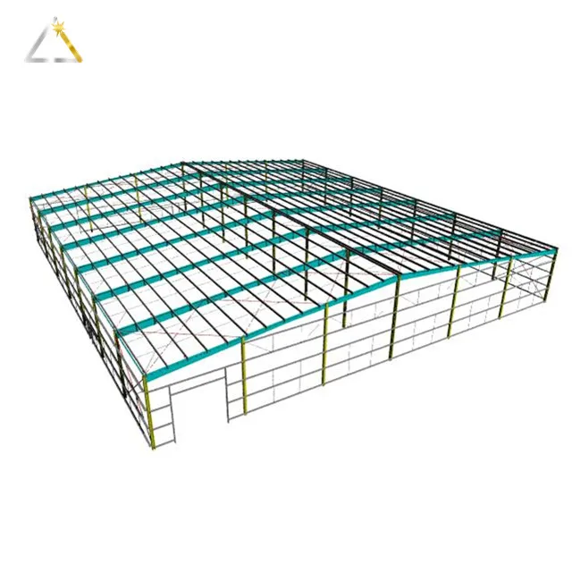 Wind-Resistant Warehouse Storage Shelves Church Steel Shade Structure Construction Building Prefabricated Metal