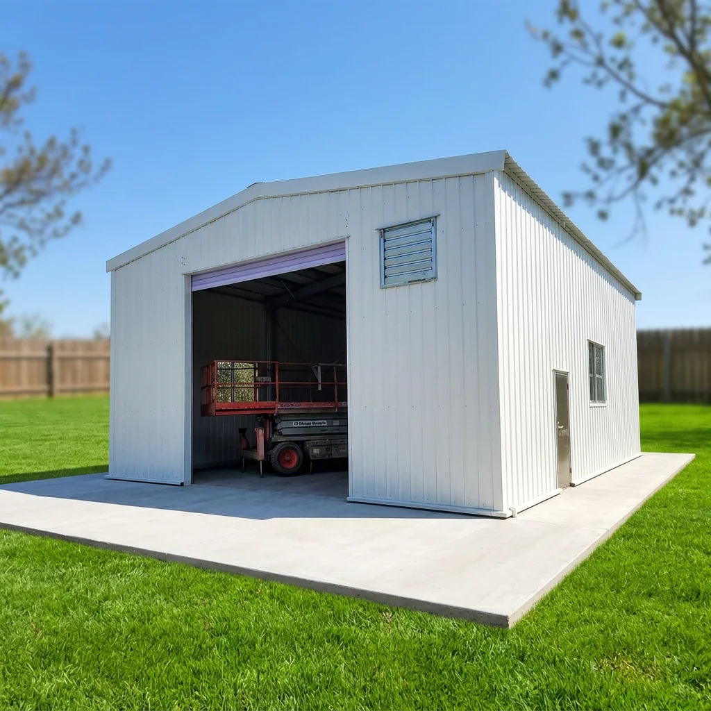 20x10x5m Prefabricated Steel Structure Warehouse Storage Yard Customized Design Drawing