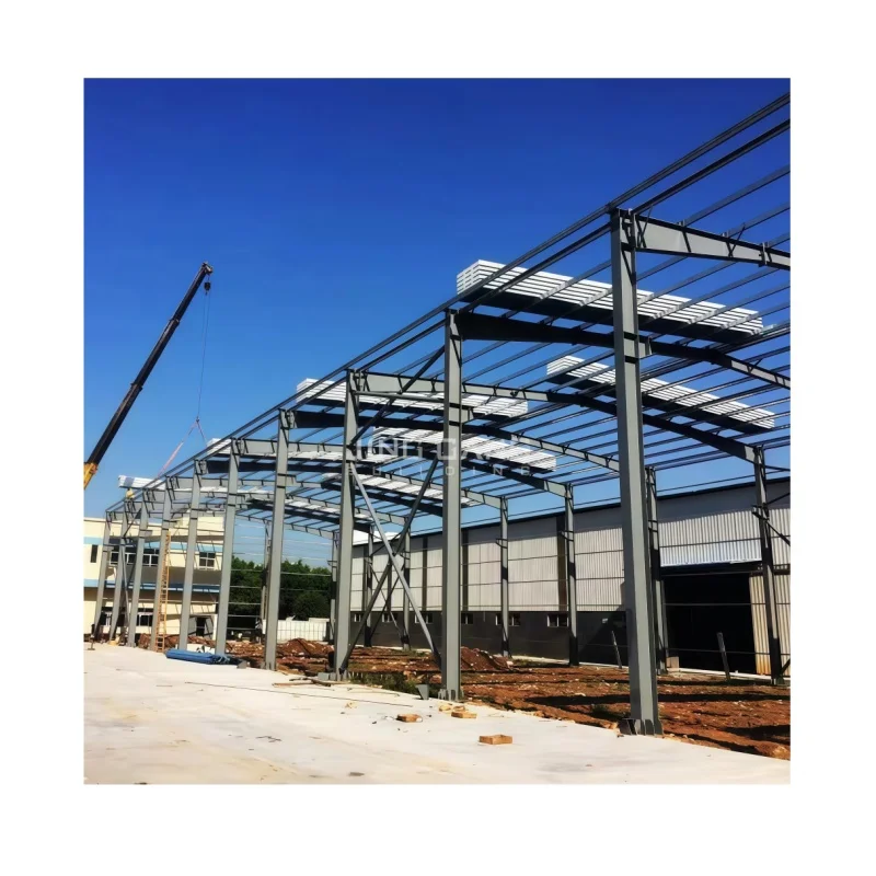 Steel Structure Cow House Prefabricated Pole Building Modern Industrial Design Warehouse Steel Workshop Heavy Duty