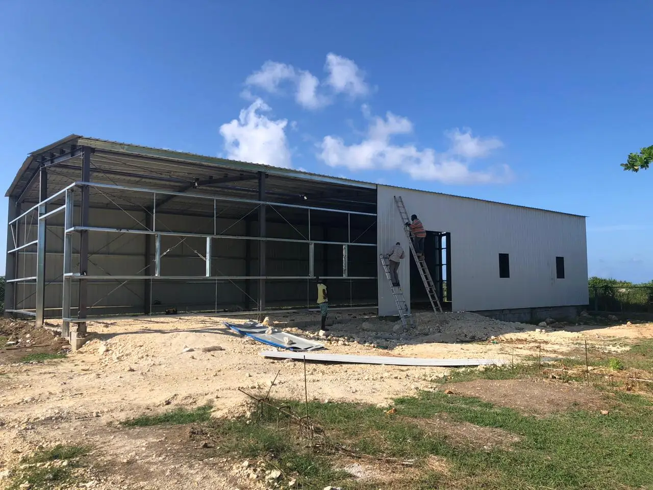 Building Size 27.5mx10.5mx5.0m(eave Height) Steel Structure Shed Storage Garage Hangar Warehouse Workshop Building