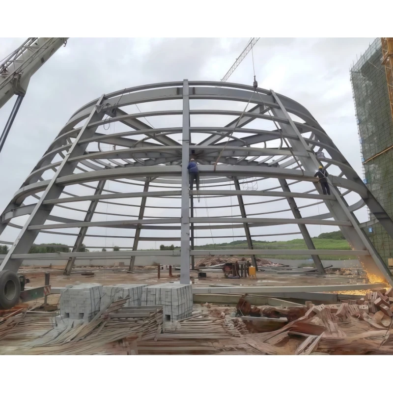 Prefab Sandwich Panel Steel Structure Hall for Multi-Sport Use (Gym Badminton) Modern Design High Quality Construction