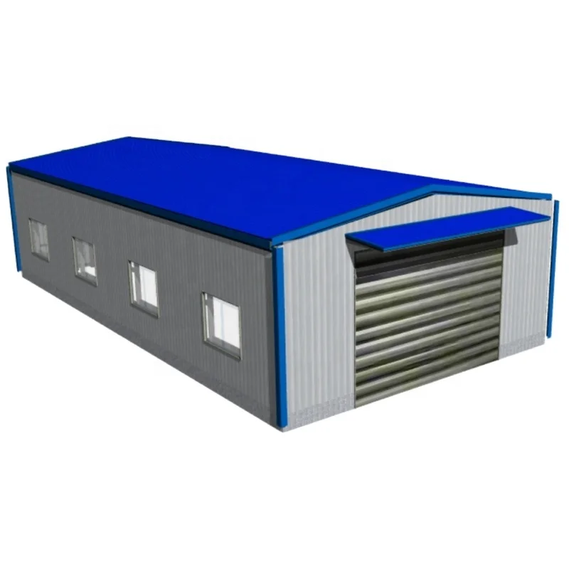 Pre Fabricated Warehouse Outdoor Storage Shed Prefabricated Portable Car Garage Steel Structure