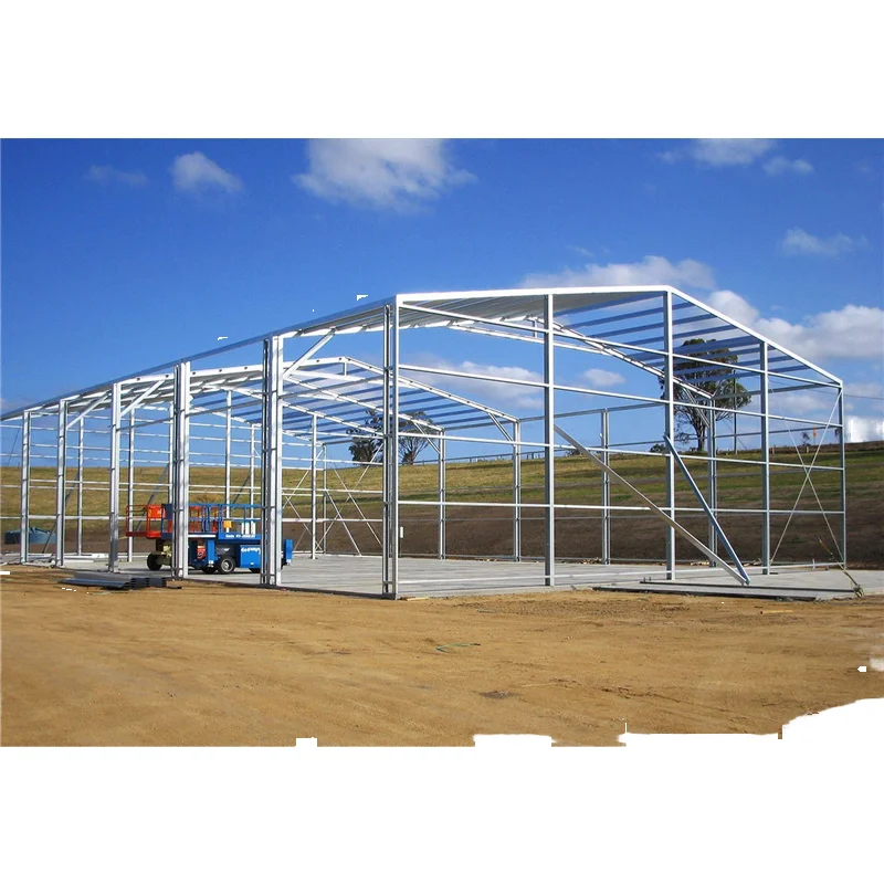 JG Industrial Metal Frame Factory Steel Structure Warehouse & Workshop Building with Sandwich Panels