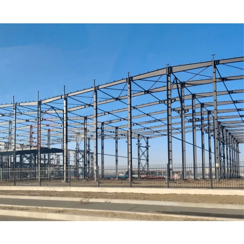 Pre-Engineered High Quality Industrial Metal Building Steel Warehouse with Large Span Warranty Comprehensive After-Sale Services