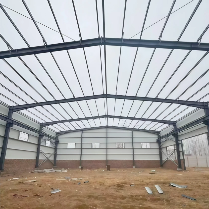 Sandwich Panel Metal Sheet Warehouse Workshop Hangar Building Steel Structure QDJGBUILD Industrial Design