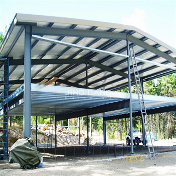 Prefabricated Large Span Highway Toll Station Steel Structure