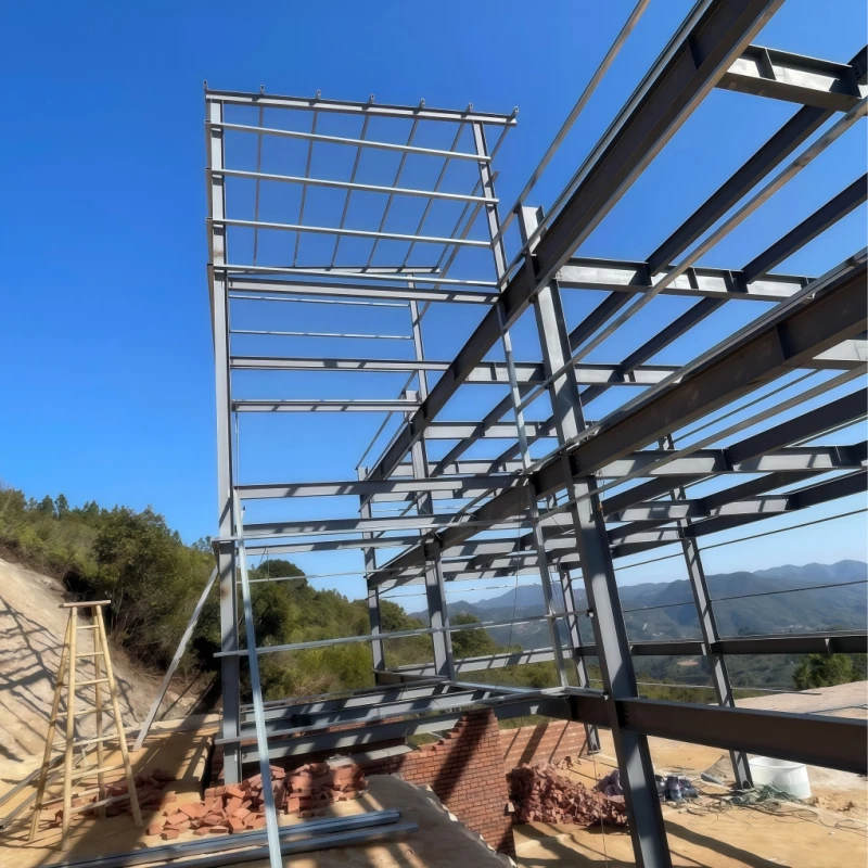 Prefabricated Multi Storey Industry Workshop Plant Warehouse Shed Metal Frame Steel Structure With Free Design
